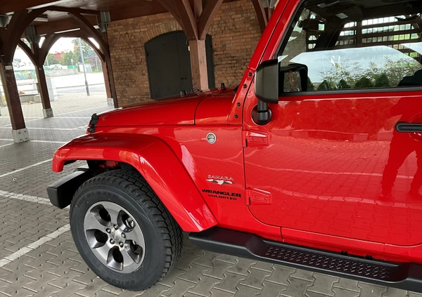 Jeep Wrangler cena 119000 przebieg: 72000, rok produkcji 2016 z Poznań małe 742